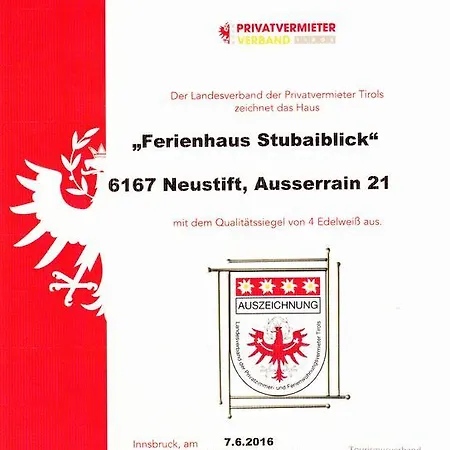 Holiday home Stubaiblick Neustift im Stubaital
